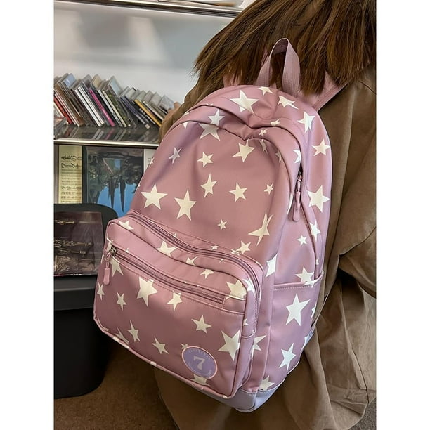 Multifinonal Travel Backpack 2024 Women's Waterproof School Bags Fashion Star Book Bag Mochilas Escolares