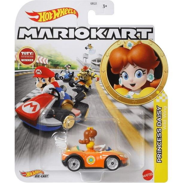 Hot Wheels Vehículo Mario Kart - Princesa Daisy naranja | Lider