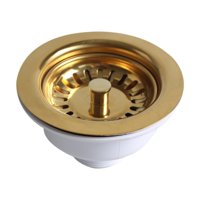 Bothyi - Tapón De Desagüe Para Fregadero De Cocina De Repuesto Golden Sink De 114 Mm