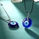 thumbnail image 3 of JOYID Collar Colgante de mal de ojo, cadena de cuerda de cuero de cristal, Collar de la suerte turco Protact para mujeres y Hombres, 3 of 6