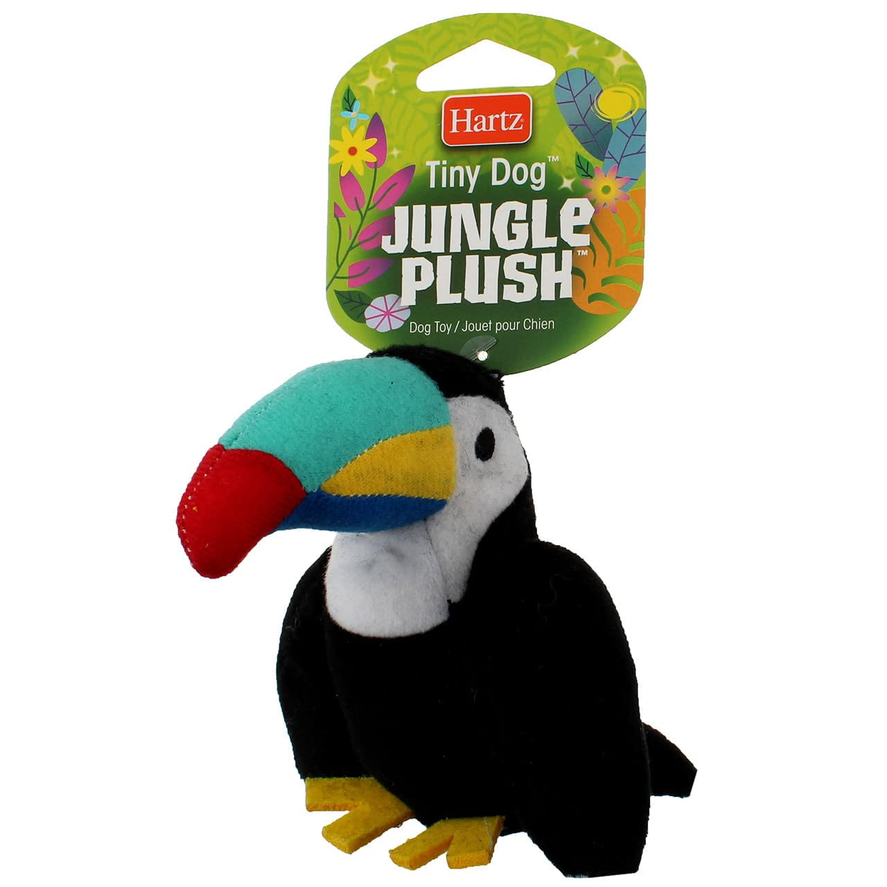 Juguete Para Perro Hartz Tiny Dog Jungle De Peluche Con Chirriador