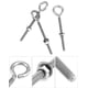 thumbnail image 5 of Eye Bolts QWORK, paquete de 10 unidades, 5/16 x 4, acero inoxidable con tuercas, 5 of 8