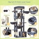 thumbnail image 4 of Árbol para gatos Taoqimiao F20G XXL de 182 cm con 2 casas y hamaca, 4 of 9