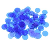 Magideal - 100 Piezas De Fichas De Casino, Fichas De Póquer Para S De , Para Niños, Aprendizaje De De Matemáticas , Azul Azul4