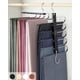 thumbnail image 1 of Perchas para pantalones MORALVE, paquete de 4, madera de haya, giro 360°, 1 of 7