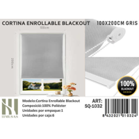 Tecnocasa - Cortina Roller Blackout 100X200Cm Gris-1032