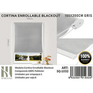 Tecnocasa - Cortina Roller Blackout 100X200Cm Gris-1032