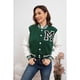 thumbnail image 2 of Chaqueta Corta Universitaria Mujer Gruesa Forro Piel Bolsillos 7582, 2 of 4
