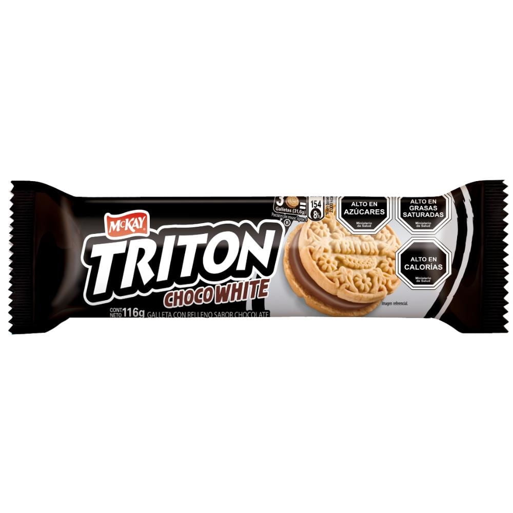 Galleta Rellena Sabor Chocolate Triton Chocowhite