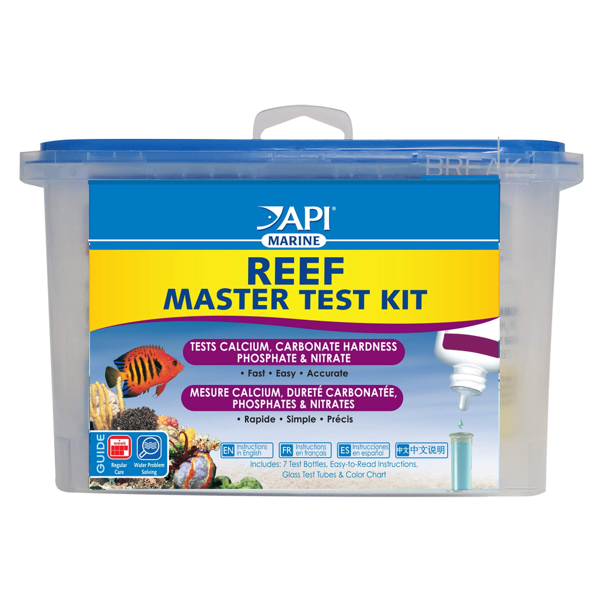 Kit de prueba de agua API REEF MASTER TEST KIT Reef Aquarium, 1 unidad