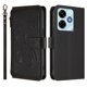 thumbnail image 2 of Funda Cartera Mariposa para [Xiaomi Redmi 13 4G/5G] con Soporte y Cremallera Negro, 2 of 6