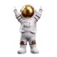 thumbnail image 5 of Resina Astronauta Astronauta Estatua Adorno Oficina En Casa Escritorio Estatuilla Decoraciones Oro 15x10x25 Cm, 5 of 6