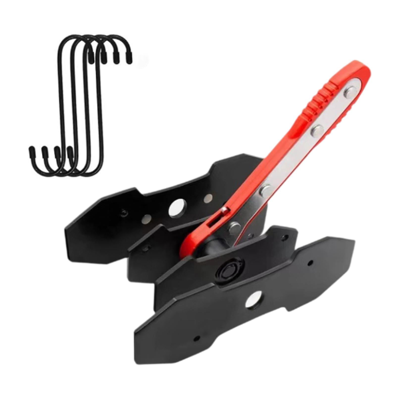 Magideal - Esparcidor De Pistón De Coche Genérico, Herramienta De Prensa De Pinza De Freno, Llave De Pistón De Freno De Trinquete Para Coche, Ganchos De Pinza Rojo