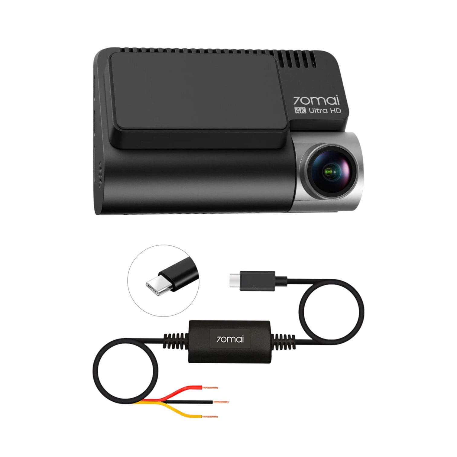 Cámara Para Vehículo Sony Starvis 2 4k Hdr Gps Adas 70mai A810s + Kit Cableado Up03