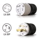 thumbnail image 2 of Enchufe de bloqueo ELEGRP NEMA L6-30P 30A 250V de grado industrial, 2 of 6