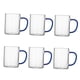 thumbnail image 1 of 6 Uds Taza De Café 300ml Vaso Para Bebidas Calientes/frías Capuchinos Latte Azul, 1 of 3