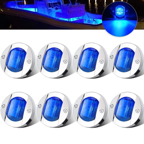 Luz LED de señalización lateral ALFU Bule DC12V 6 para barco marino