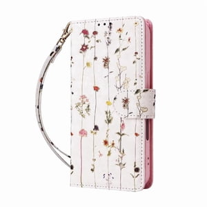 Foxdock Funda Tipo Cartera Floral Para Samsung Galaxy S21 Plus 5G ,Funda Con Tapa De Cuero Pu, Protección Antigolpes Con Ranuras Para Tarjetas Y Soporte