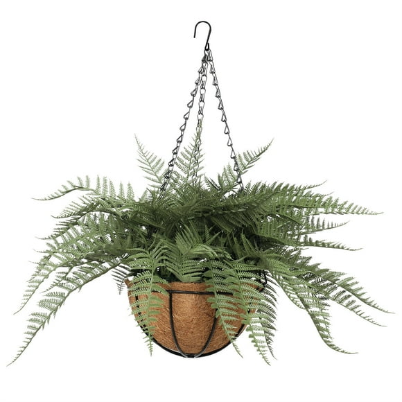 Planta Artificial Helecho Colgante Sabina 55 CM, Con Filtro UV