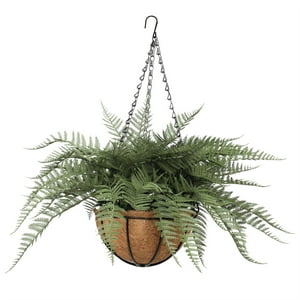 Green Element - Planta Artificial Helecho Colgante Sabina 55 Cm, Con Filtro Uv