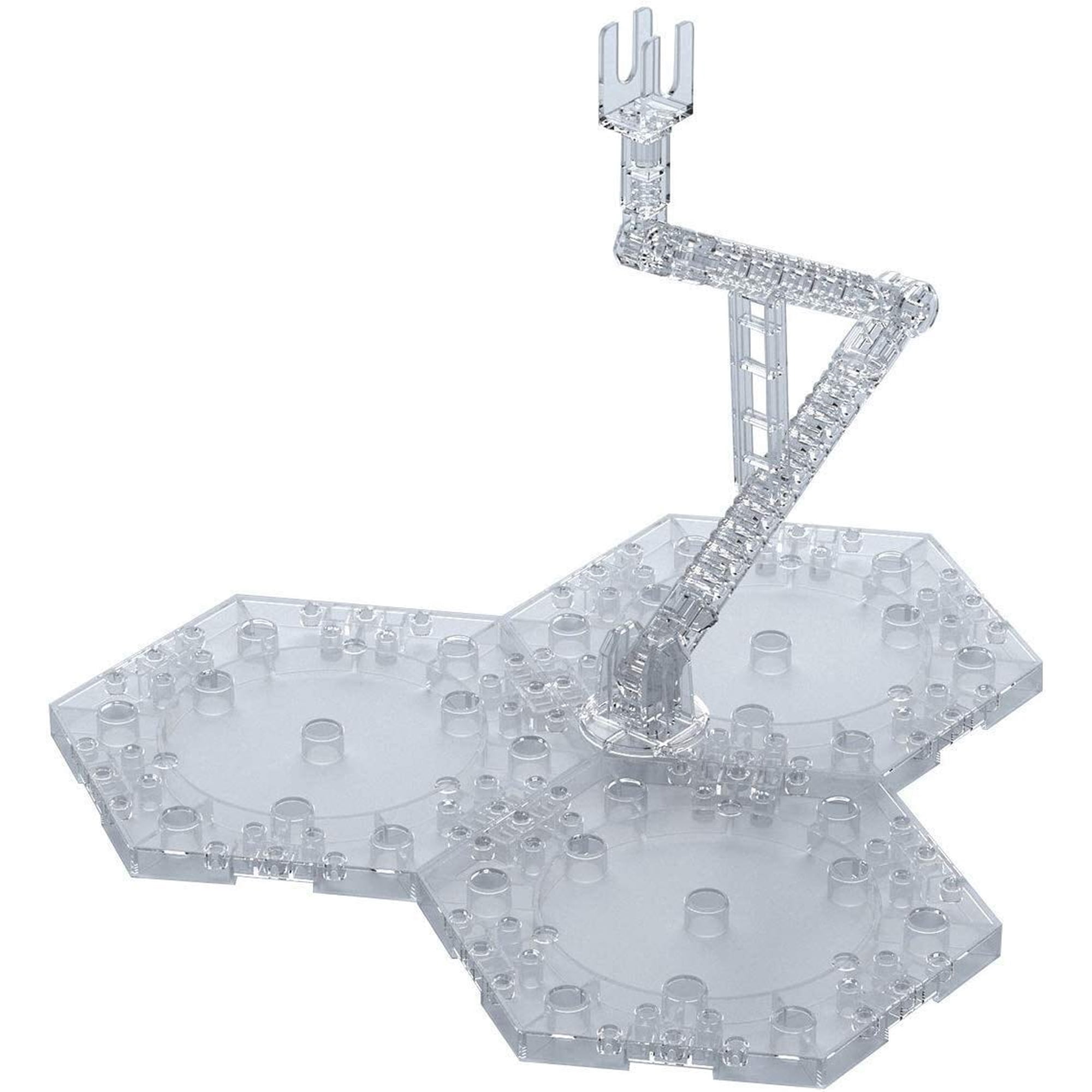 Base De Acción Bandai Hobby Clear Action Base 4, Escala 1/100
