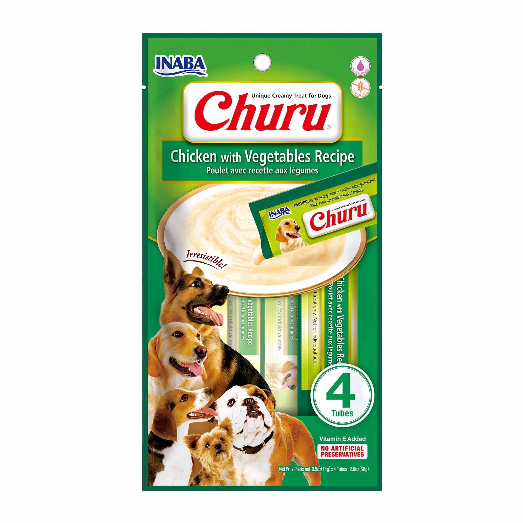 Puré Cremoso Perro Adulto Sabor Pollo Y Vegetales Sachet 14 g Churu