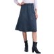 thumbnail image 1 of INSPIRE CHIC Falda Midi Línea A con Bolsillos de Imitación de Gamuza Elástica para Mujer con Cinturón M Azul Oscuro, 1 of 6