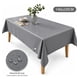 thumbnail image 2 of Mantel De Hule Mesa Rectangular Diseño Liso 140x220cm gris, 2 of 4