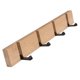 thumbnail image 1 of Colgador De Toalla De Ropa Plegable De Madera Montado En La Pared, 4 Ganchos, Naturaleza, 4 Ganchos, 1 of 5