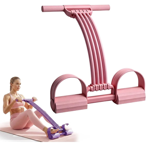 Dispositivo resistencia pedal 8 tubos suave duradero abdomen cintura brazo pierna core