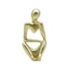 thumbnail image 2 of Escultura Pensador Oro, 2 of 3