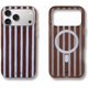 thumbnail image 1 of Funda Sonix para iPhone 18/17 Pro Max con rayas marrón y azul, 1 of 5