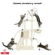 thumbnail image 4 of Rascadores Casa Para Gatos Torre Multifuncional 138cm Beige, 4 of 5