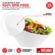 thumbnail image 3 of Cuencos para servir Stock Your Home de plástico blanco de 1600 ml (paquete de 4), 3 of 7