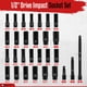 thumbnail image 2 of Juego de enchufes WETT 1/2 Drive Impact de 29 piezas con conector profundo, 2 of 8
