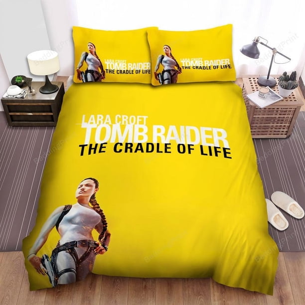 Lara Croft Tomb Raider The Cradle Of Life Lara Croft Quilt Duvet Cover Set3-Piece Bedding Set