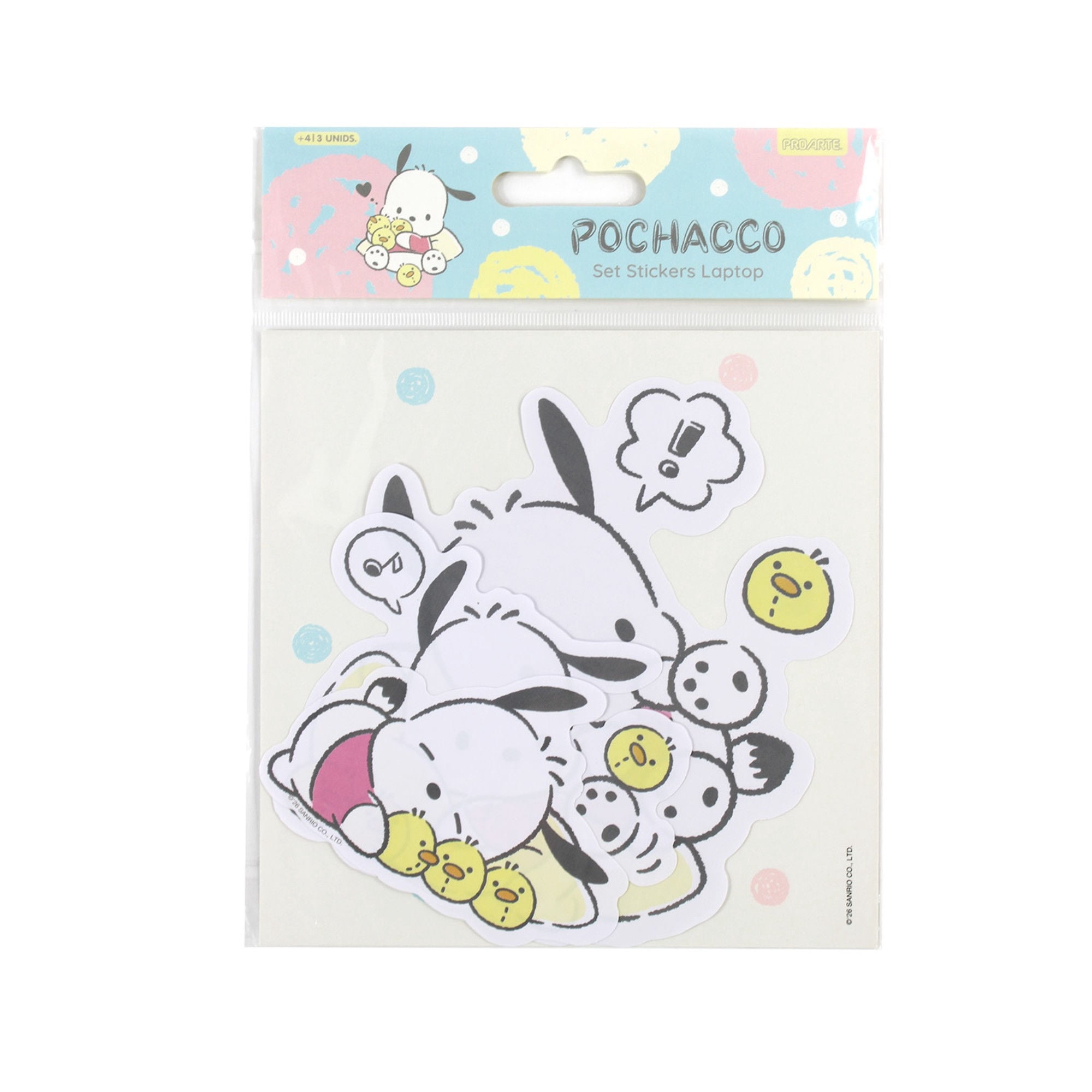 Pochacco set stickers pvc para notebook proarte | Lider