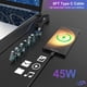 thumbnail image 3 of Cargador POWJDWZ 45W USB-C de carga rápida con cable de 1,8 m, negro, 3 of 8