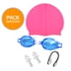 thumbnail image 1 of Pack Natación +lentes +gorro +tapones Oidos+clip Nasal - COLORES, 1 of 3