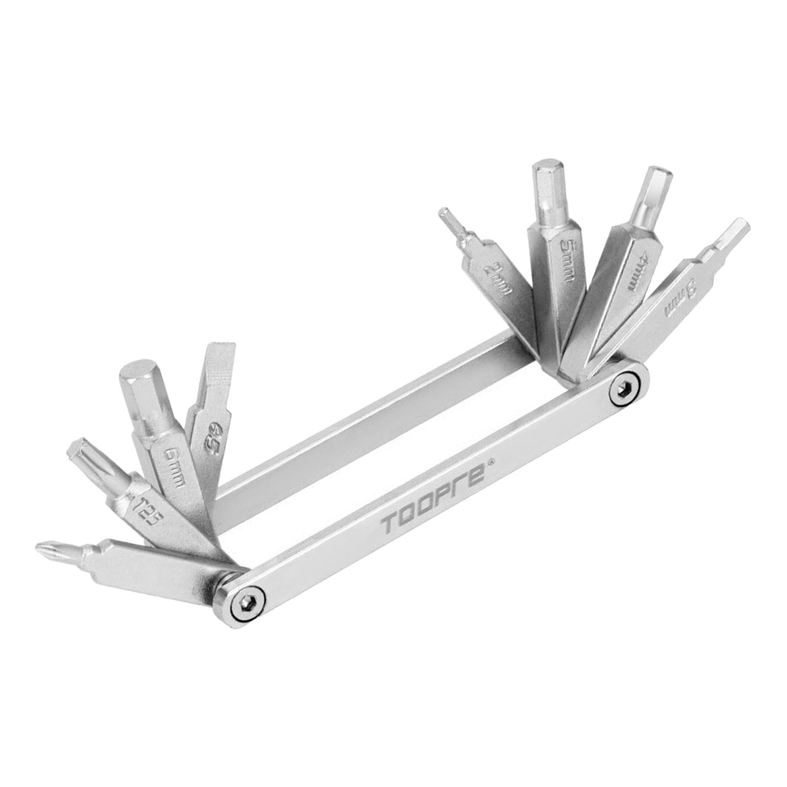 Ioensy - Herramienta De Mantenimiento De Bicicletas 8 En 1 Allen Key Hex Mountain Bike Multifuncional