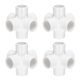 thumbnail image 1 of Uxcell Conector de 6 Vías de 1" para Muebles, Acoplamiento de Tubería de Grado de Construcción, Blanco, 1 of 7