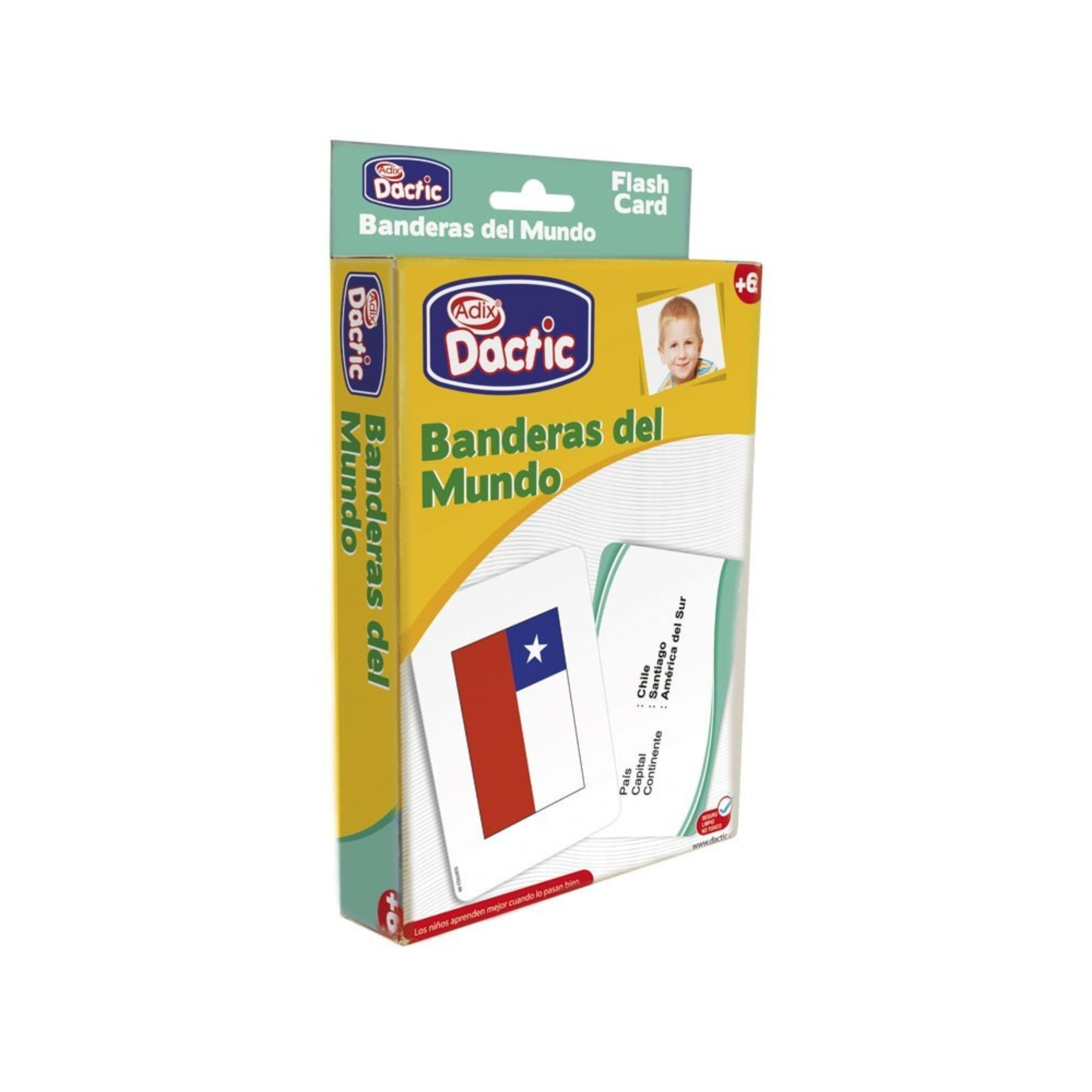 Láminas Didácticas Flash Card Banderas Del Mundo Dactic