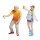 thumbnail image 4 of 1/87 Diorama Graffiti Figura Personajes Resina Personas Tren Dise?o Blanco Amarillo, 4 of 5