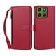 thumbnail image 1 of Funda Tipo Billetera para Motorola Moto Edge 70 5G con Soporte y Bolsillo con Cierre Rojo, 1 of 1