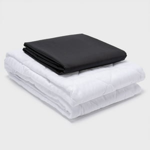 Arthome - Combo Sábana Negra + Cubrecolchón 1.5 Plazas