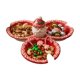 thumbnail image 1 of Plato de picoteo 3 espacios navidad rojo, 1 of 3