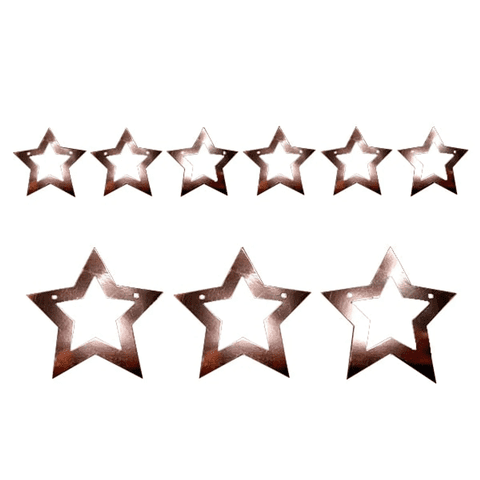 Genérico - Guirnalda Estrella 3M Doble Rose Gold Me X1 Uni