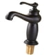 thumbnail image 1 of Grifo mezclador antiguo del grifo de agua del lavabo del cuarto de ba?o del estilo europeo negro, 1 of 5