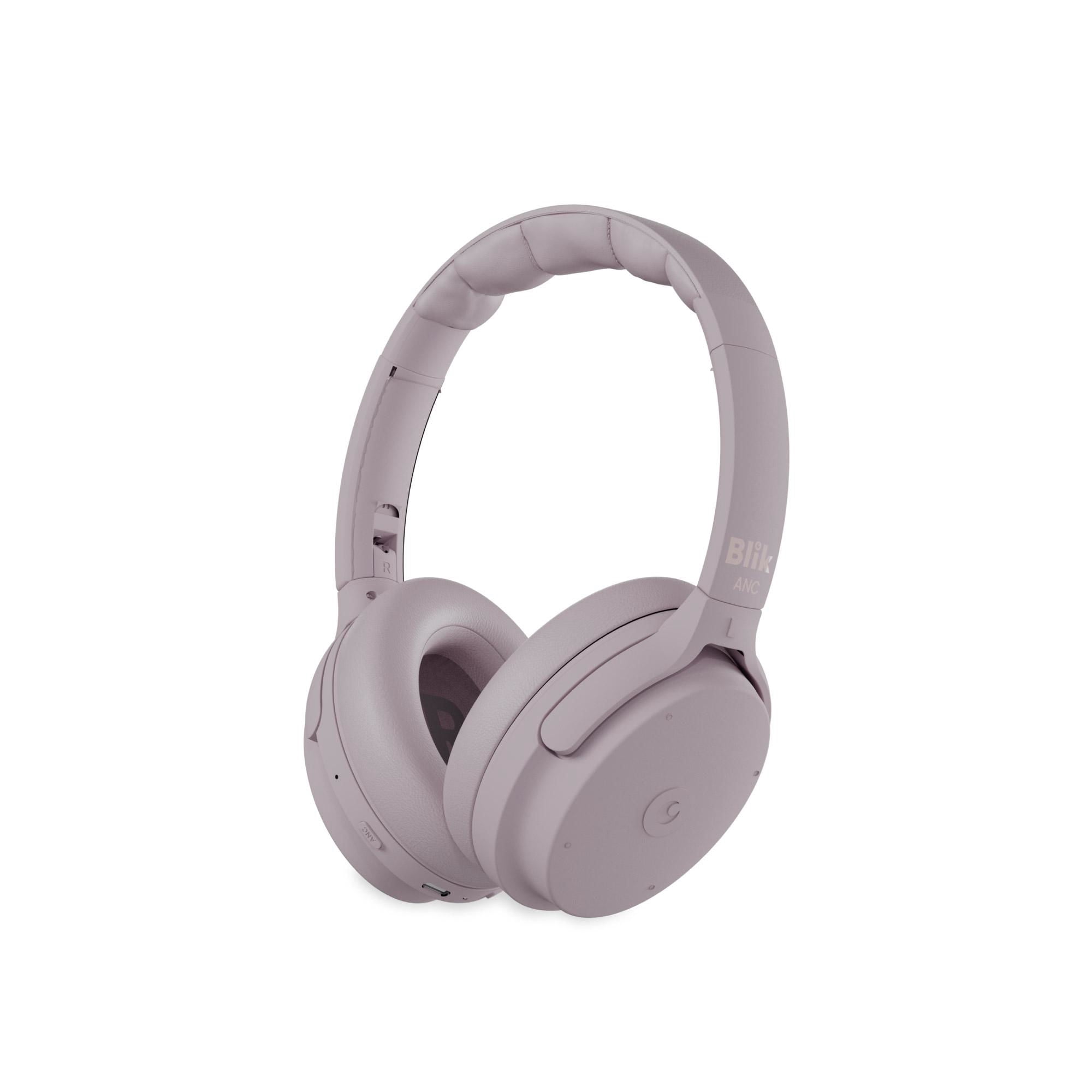 Audífonos Over Ear Blik Neo Cancelación De Ruido 60h Palo Bluetooth Palo Rosa