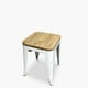 thumbnail image 3 of Piso Tolix Asiento Madera Blanco, 3 of 4